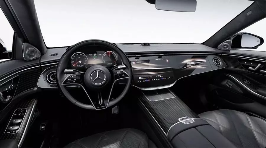 Khoang lái của Mercedes-Maybach S 580 e Night Series 2026 Khoang lái của Mercedes-Maybach S 580 e Night Series 2026