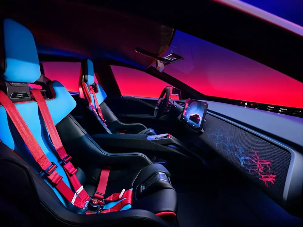 Mặt táp-lô của BMW M Concept Neue Klasse sử dụng vật liệu dệt tích hợp đèn nền Mặt táp-lô của BMW M Concept Neue Klasse sử dụng vật liệu dệt tích hợp đèn nền