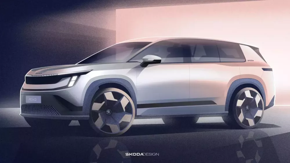Skoda tung hình ảnh chính thức của mẫu SUV điện 3 hàng ghế mới, cạnh tranh trực tiếp với Kia EV9 - Ảnh 1. Skoda tung hình ảnh chính thức của mẫu SUV điện 3 hàng ghế mới, cạnh tranh trực tiếp với Kia EV9 - Ảnh 1.