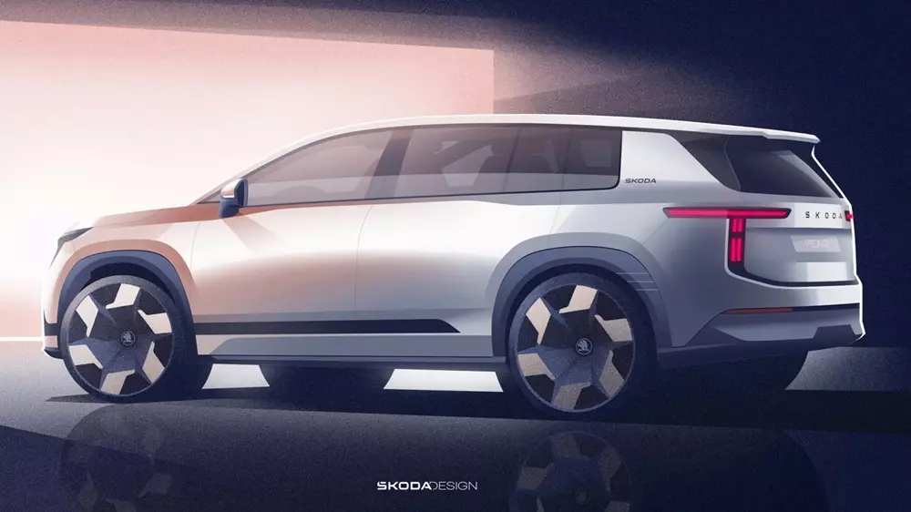 Skoda tung hình ảnh chính thức của mẫu SUV điện 3 hàng ghế mới, cạnh tranh trực tiếp với Kia EV9 - Ảnh 3. Skoda tung hình ảnh chính thức của mẫu SUV điện 3 hàng ghế mới, cạnh tranh trực tiếp với Kia EV9 - Ảnh 3.