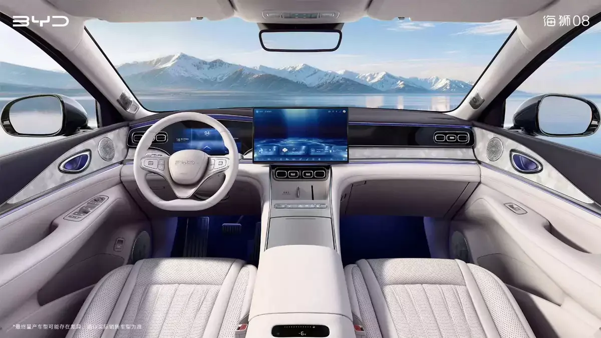 SUV cỡ lớn BYD Sealion 08 lộ nội thất trước ngày ra mắt