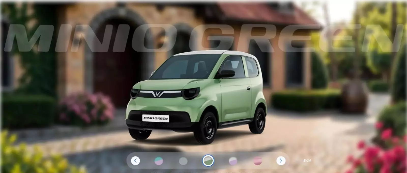 Minio Green có nhiều tùy chọn phối màu hai tông.