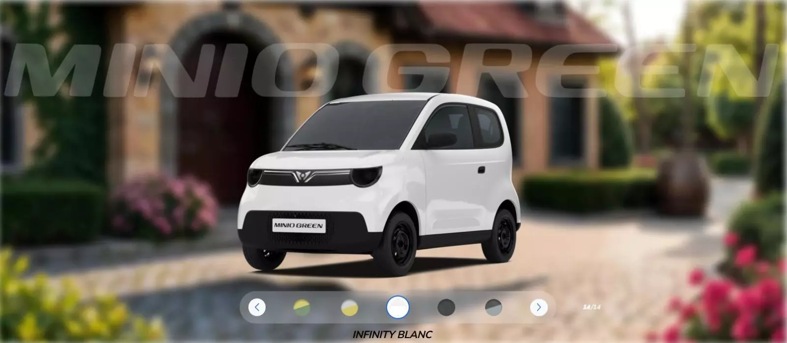 Logo mới trên Minio Green được đồng bộ với nhận diện của các mẫu xe thuộc dòng Green.