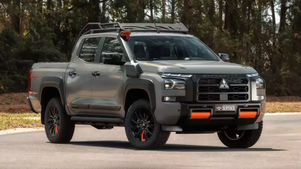 Ra mắt Mitsubishi Triton cứng cáp nhất từ trước đến nay với màu sơn xám xi-măng, giá không rẻ - Ảnh 1.