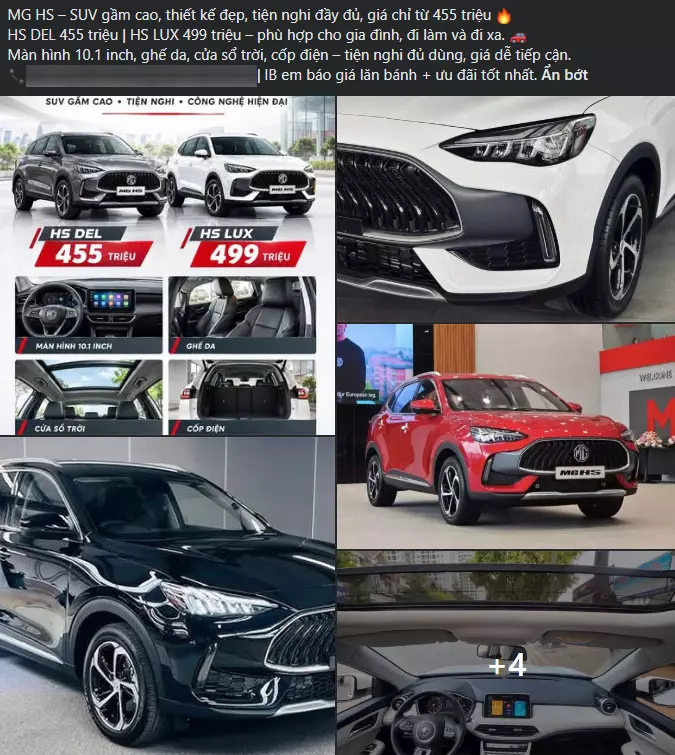 mg-hs-f80e MG HS giảm giá sập sàn, chỉ còn từ 455 triệu cho một mẫu SUV cỡ C